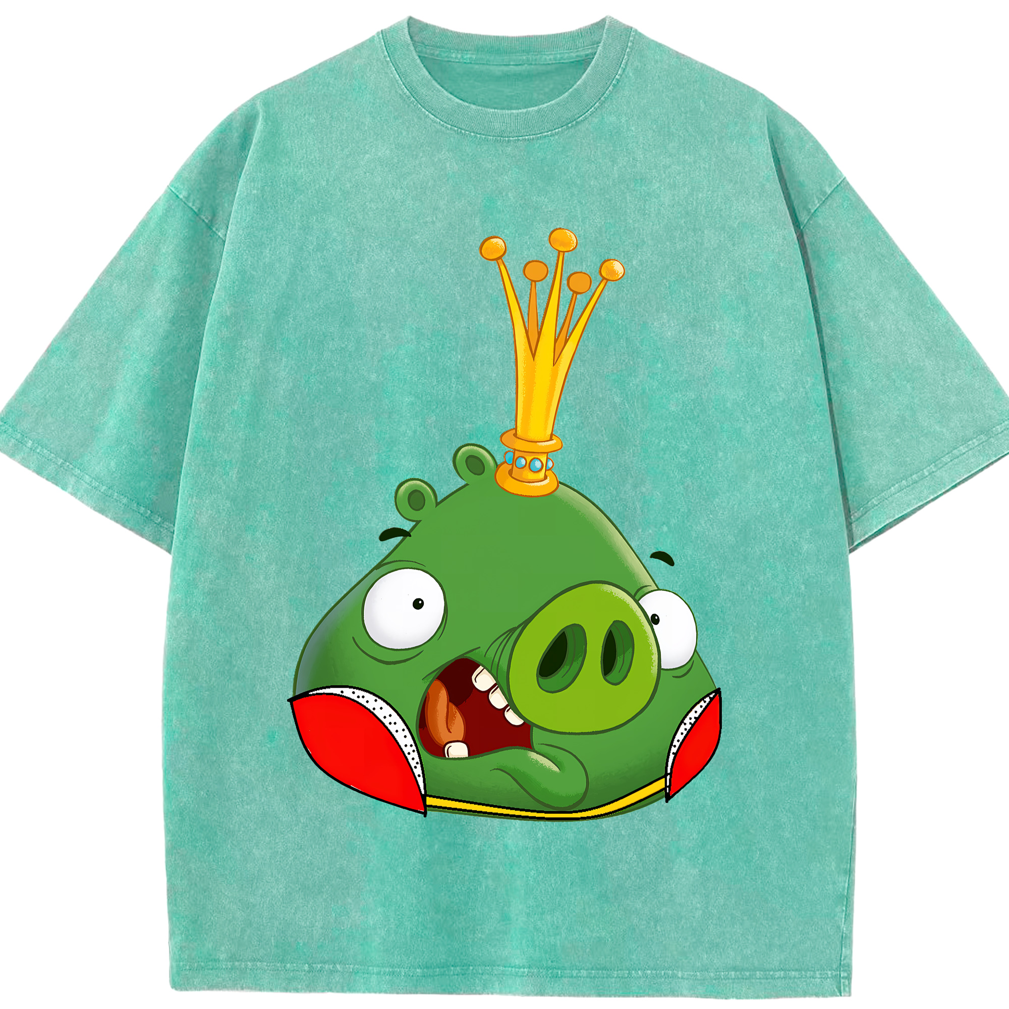（画像用） Angry Birds アングリーバード 綿100% ヴィンテージ風 半袖Tシャツ（フロントプリント）